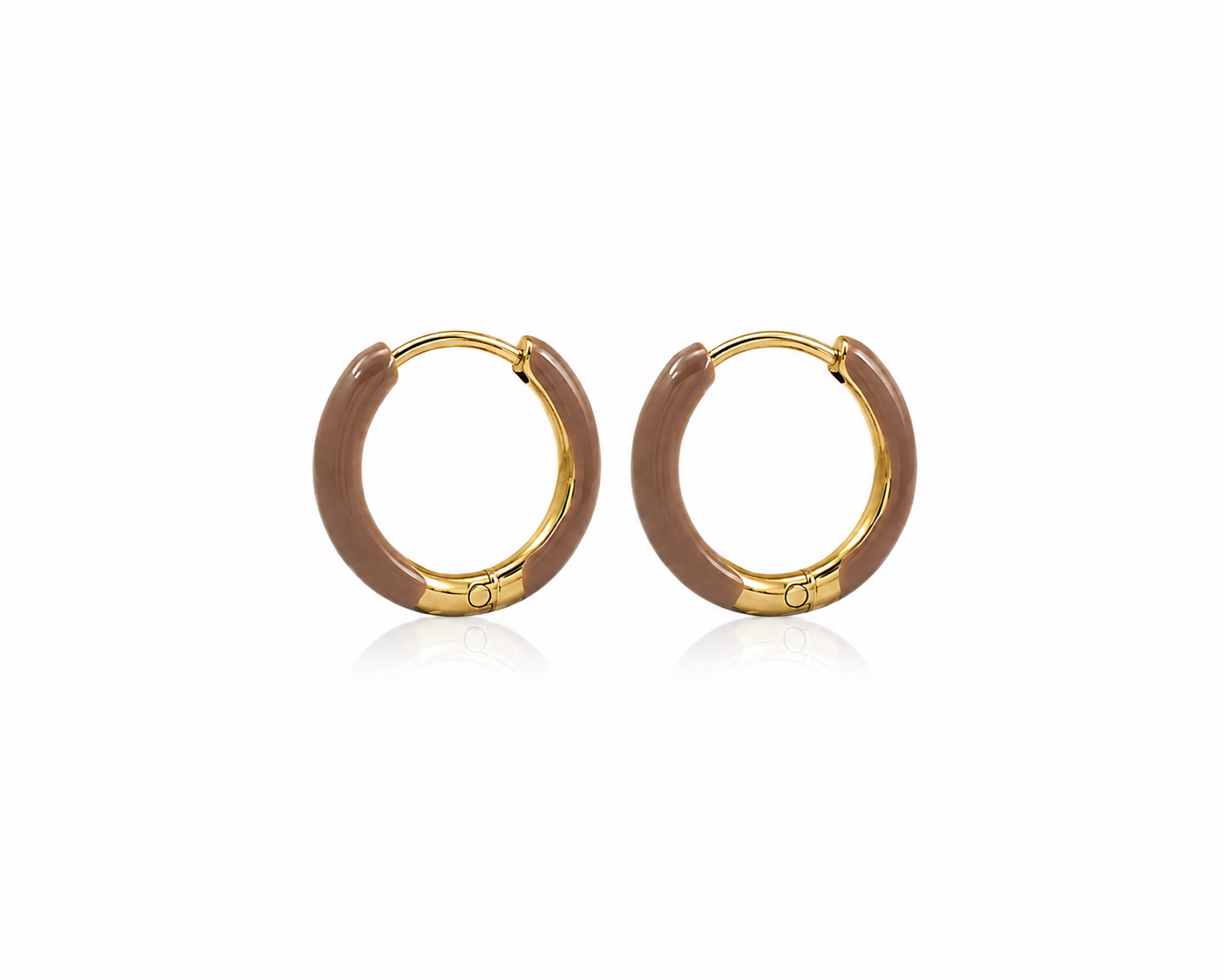 Creolen met kleur 14 mm