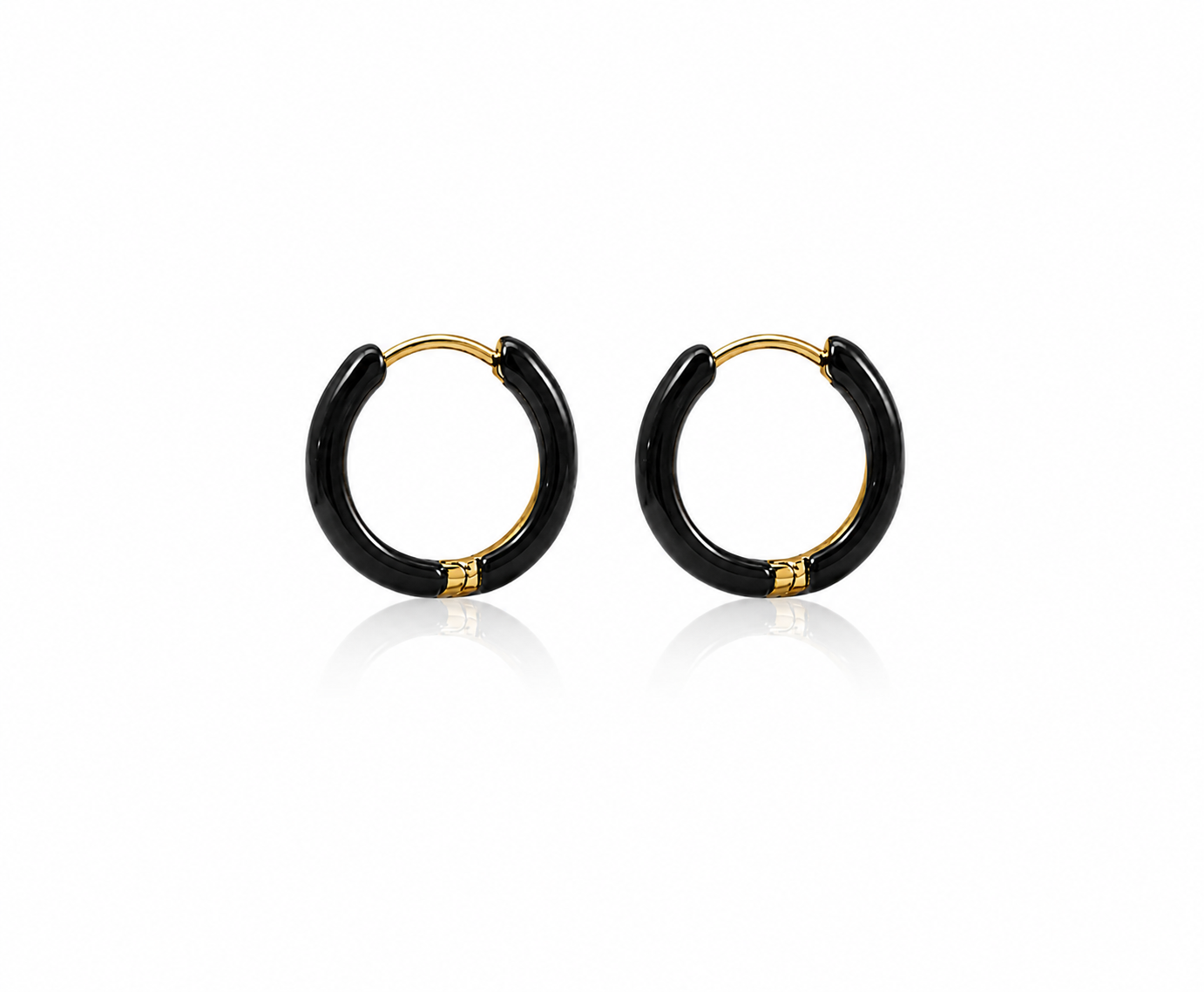 Creolen met kleur 14 mm