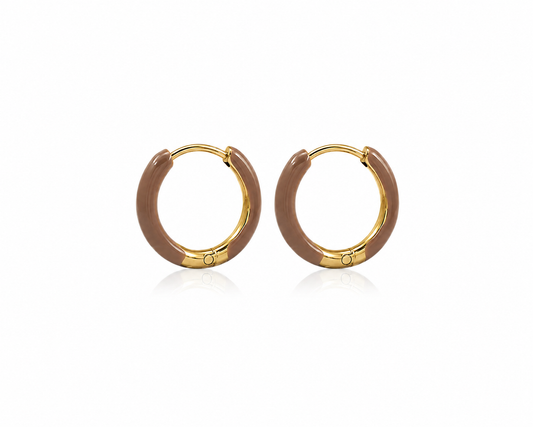 Creolen met kleur 14 mm