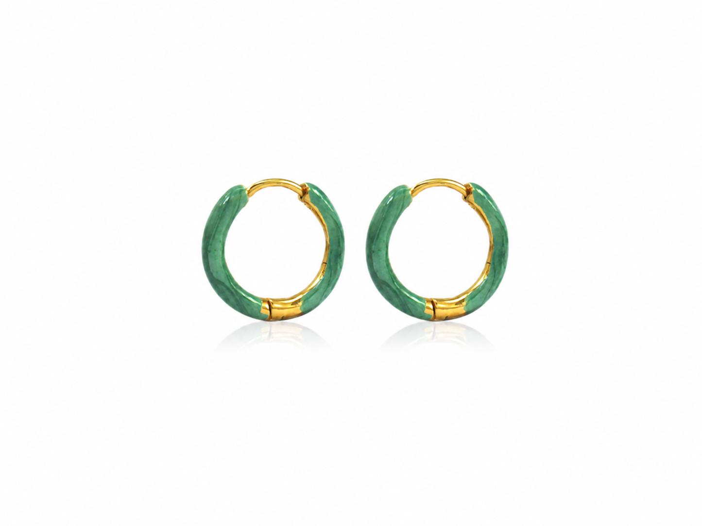 Creolen met kleur 14mm