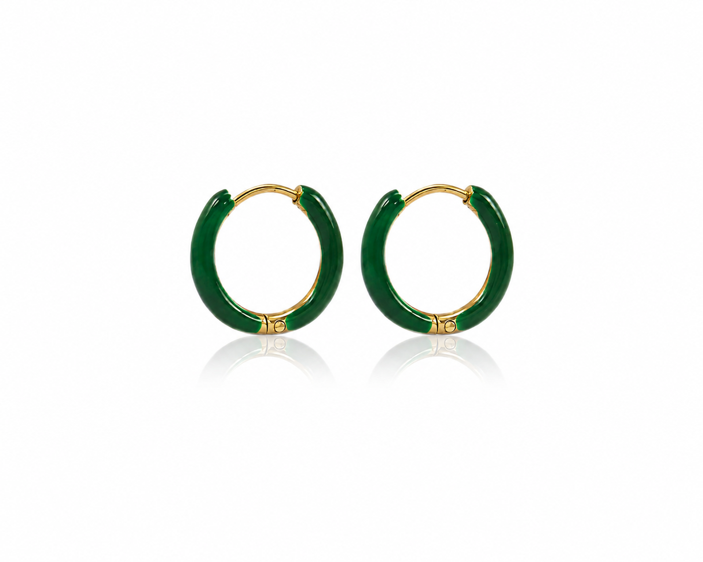 Creolen met kleur 14 mm