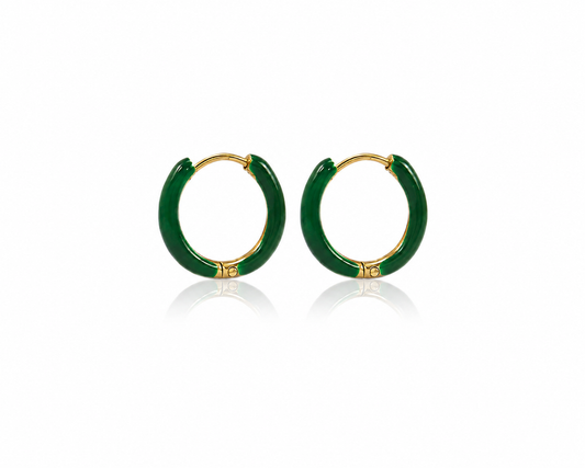 Creolen met kleur 14 mm