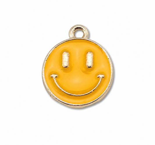 Smiley - Goud - Enamel
