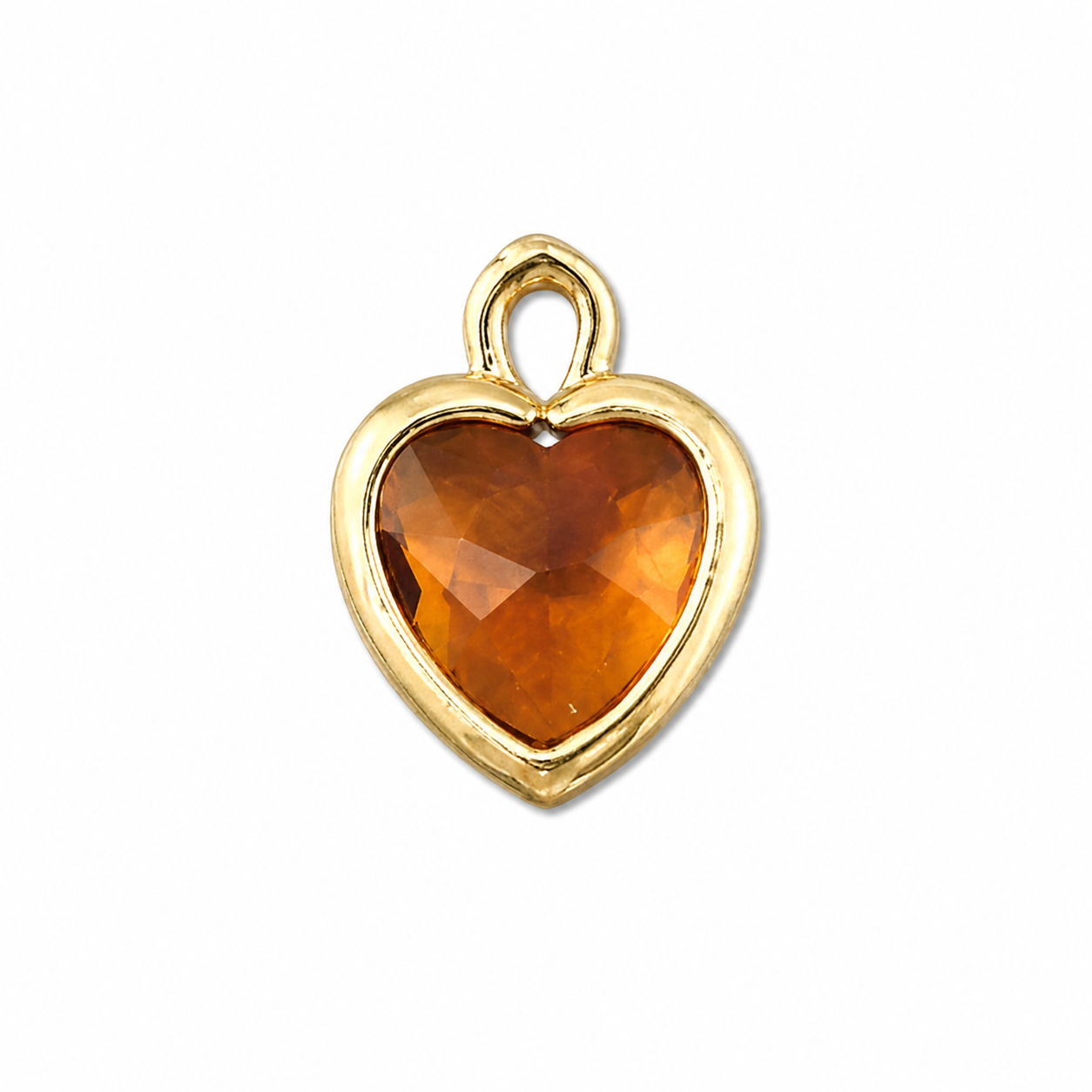 Hartje - Crystal Glas - Goud - Klein