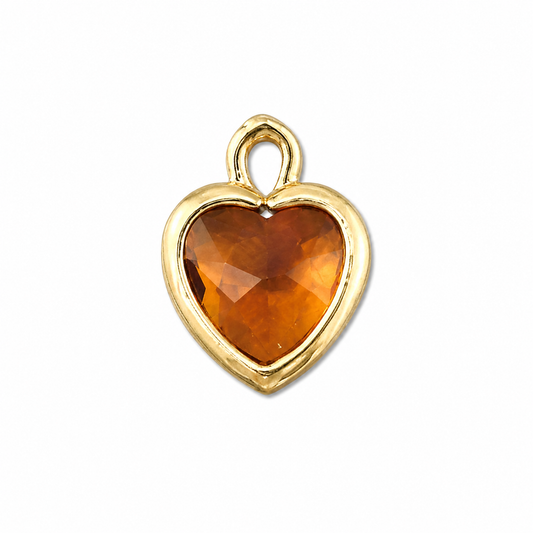 Hartje - Crystal Glas - Goud - Klein