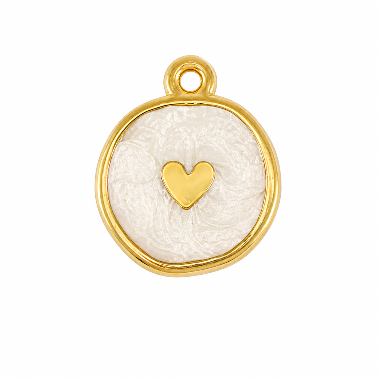 Gouden hanger - Hart - Kleur