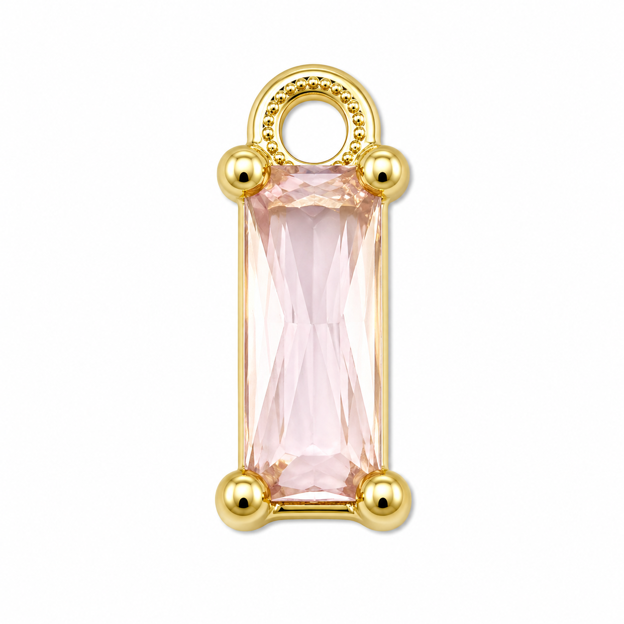 Hanger - Crystal Glas - Rechthoek - Goud